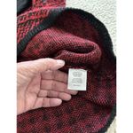 Joseph A . Plaid Knit Cowl Neck Oversized Sweater Long Sleeve Red Black Size XS Photo 6