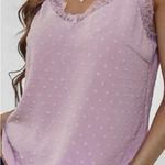 Baby Pink Swiss Dot Lace Trim V Photo 4