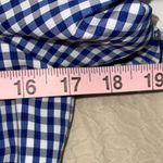 Antonio Melani Womens Gingham Wendy Puff Sleeve Crop Top Blue White Small Photo 6