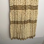 Free People  Feeling Pleated Maxi Dress In Neutral Womens Floral Small Boho Photo 15