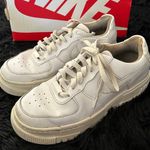 Nike Af1 Air Force One Shadow White Lace Up Platform Shoes Sneakers Photo 2