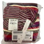 Lisa Says Gah  Hibiscus Stripe Ribbed Long-Sleeve Turtleneck Midi Dress Size XS/S Photo 5