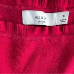 Ali & Jay Women's Long Sleeve Sweater Dress magenta color size small Photo 4