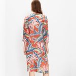 Loft Orange Tropical Palm Leaf Duster Kimono Photo 1