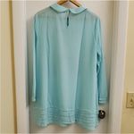 Iron fist Blue Sheer Top with Sequin Design Photo 6