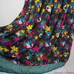 Modcloth Jungle Print Knit Dress with sash, white cat blue bird, 2X Photo 13