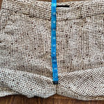 Banana Republic Women's Blake Wide Leg Crop Dress Pants Size 0 Brown White Photo 8