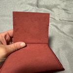Burgundy Velvet Travel Jewelry Organizer or Cosmetic Bag Red Photo 2
