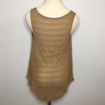 CHLOE & KATIE Tan High Low Tank Top, Medium Photo 4