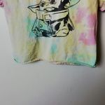 Star Wars The Child T Shirt Baby Yoda Character Raw Hem Tie Dye Graphic Tee Top Photo 4
