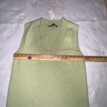 Sunday in Brooklyn  Antgropologie Pale Lime Green V Neck Sweater Vest Dress XS Photo 7