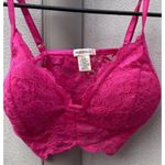 Bozzolo Vintage  Women’s Pink Laced Flower Crop Top size S Strap Blouse Photo 1