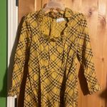 Urban Outfitters OB886261 Kristen Yellow Black Plaid Ruffle Mini Dress $69 EUC L Photo 4