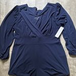 Soft Surroundings NWT Penelope Long Sleeve Jumpsuit in Blue Size Large Photo 3