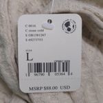 Free People Juicy Long Sleeve Top Stone Cold Cowlneck Crossover Oversized L New Photo 9