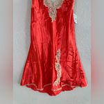 Frederick's of Hollywood Vintage Y2K Guava Lace Trim Satin Slip Chemise Small Photo 7
