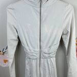 Tiger Mist  Grey Abstract Cross Cut Mini Dress - Size - Small Photo 4