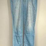 Paige Jimmy Jimmy Skinny in Naomi Embellished Crystal Boyfriend Jeans Size 28 Photo 0