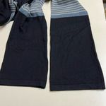 prAna  Sydney Sweater Dress w/ Tie Waist Flared Sleeve Gray Tan Blue - Small VGUC Photo 3