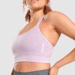 Gymshark Adapt Marl Seamless Sports Bra - Light Purple Photo 1