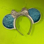 Disney ’s Frozen Themed Minnie Ears with silver sequined bow Photo 0