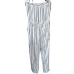 Forever 21 White & Blue Stripe Design  Strapless Jumpsuit Romper Women’s Size XL! Photo 1