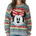 Disney NWT Store Minnie Mouse Holiday Sweater Christmas Women’s Xs Photo 0