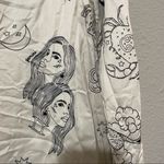 Chelsea Peers White Astrology Print Button Sleep Shirt Womens S Satin Buttons Photo 1