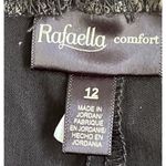 Rafaella  Paisley Pants Sz 12 NWT Black Pull On Slim Leg Comfort Photo 3