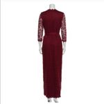 Diane Von Furstenberg DVF Burgundy Lace Wrap Maxi Dress Juliana Wine Red Size 4 NEW $1568.00 Photo 5