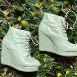 Urban Outfitters Deena and Ozzy Sea Foam Heeled Bootie Size 8 Green Photo 0