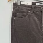 Mica Corduroy Womens Grey 5 Pocket High Rise Flare Retro Corduroys Size 27 Gray Photo 2