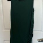 Forest green dress side rouched detail BTFBM sz large Photo 0