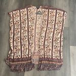 Angie Kimono Duster NEW Floral Boho Rayon Swim Coverup Vacation Photo 3