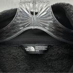 The North Face Osito black long hair zip up fleece jacket women's medium Photo 6