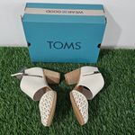 Toms Milan Closed Toe Heel - Natural Geo Basket PU Leather - Size 5.5 - 10022268 Photo 2