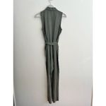 Splendid  Helena Button Front Belted 
Jumpsuit Romper in Olive Green Size: XS Photo 3