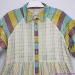 Free People NEW Moon Bay Mixed Plaid Top shirt, XS Photo 3