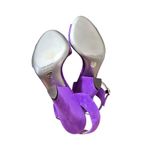 Dolce & Gabbana Dolce & Gabbana Purple Suede Leather Peep Toe Cone Heel Ankle Strap size 38 Photo 4