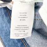 Madewell  Blue Denim High Rise Side Slits Frayed Hem Jean Shorts, Size 32 Photo 3