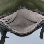 Vince Camuto Staja Crossbody Pebbled Leather Handbag Pine Forest Green Purse Photo 10