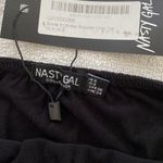 Nasty Gal crop top off the shoulder square neckline cap sleeves size 4 NWT Photo 5