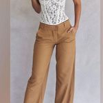 House Of CB Cameron Trouser Pant SMALL Caramel Relaxed Wide Leg Career Capsule Photo 9