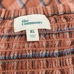 The Commons Orange Plaid Dress Size XL Photo 2