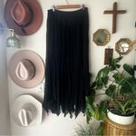 TADASHI COLLECTION 100% silk maxi skirt Women’s SIZE‎ 12 fairy witchy whimsigoth Black Photo 1