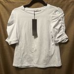 NWT SDEER Puff Sleeve Basic Scoop Neck T Photo 1