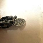 Laura Ashley black double strand beaded pendant necklace Photo 6