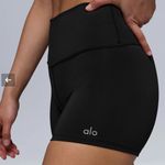 Alo Yoga NWT  Airlift 3" High-Waist Airlift Short Black SZ XS Photo 0