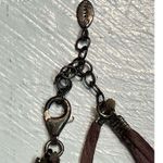 BARSE Vtg 925  Genuine Teardrop Turquoise Pendent Brown Leather Boho Necklace Photo 8