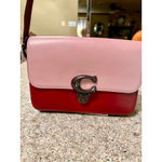 Coach Women's One Size Pink Red Leather Crossbody Bag Photo 1